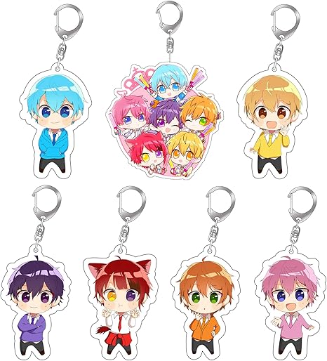 すとぷり グッズ キーホルダー 6点セット すとぷりあくきー アクリル キーチェーン すとろべりーめもり 夏服 ななもり 莉犬 ジェル ころん るぅと  さとみ 人気 アニメ 携帯ストラップ 鍵 飾り 軽量 オシャレ バッグ飾り ペンダント 萌え グッズ グッズ 可愛い 誕生日 プレゼント ...